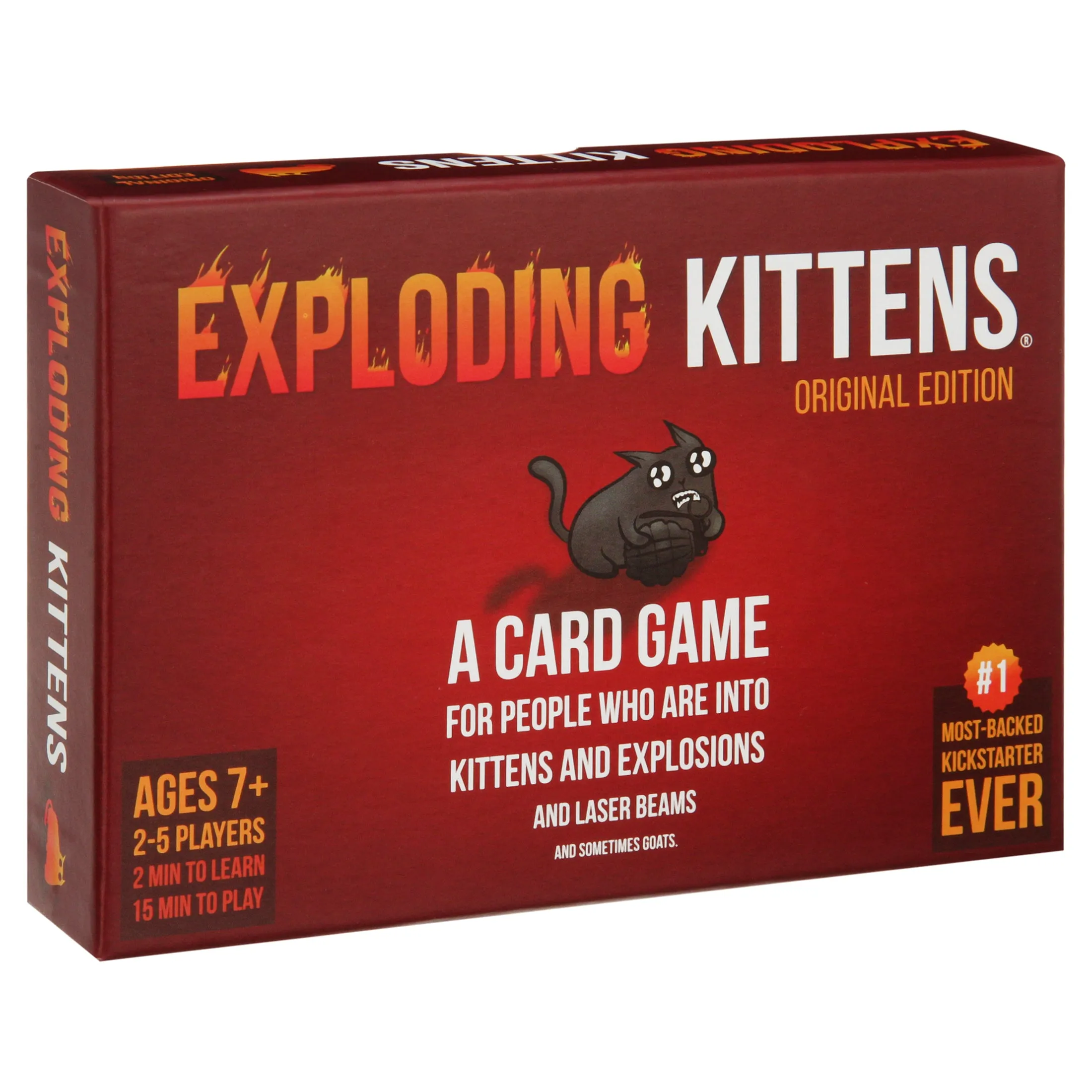 Exploding Kittens Original Edition Card Game, Ages 12 & up, 2-5 Players