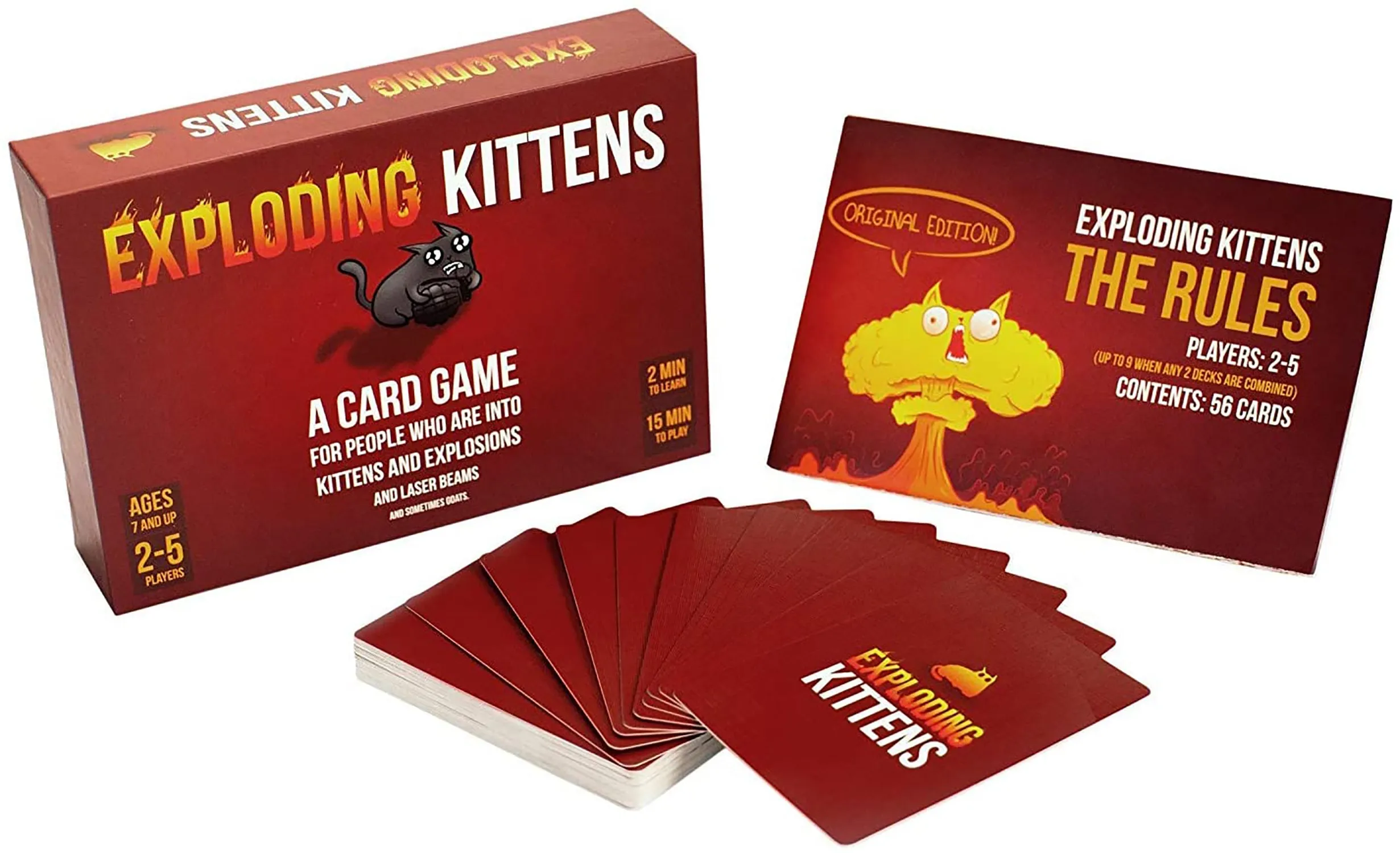 Exploding Kittens Original Edition Card Game, Ages 12 & up, 2-5 Players