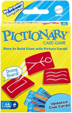 Games for Kids PICTIONARY Card Refresh, Multicolor,144 Pieces