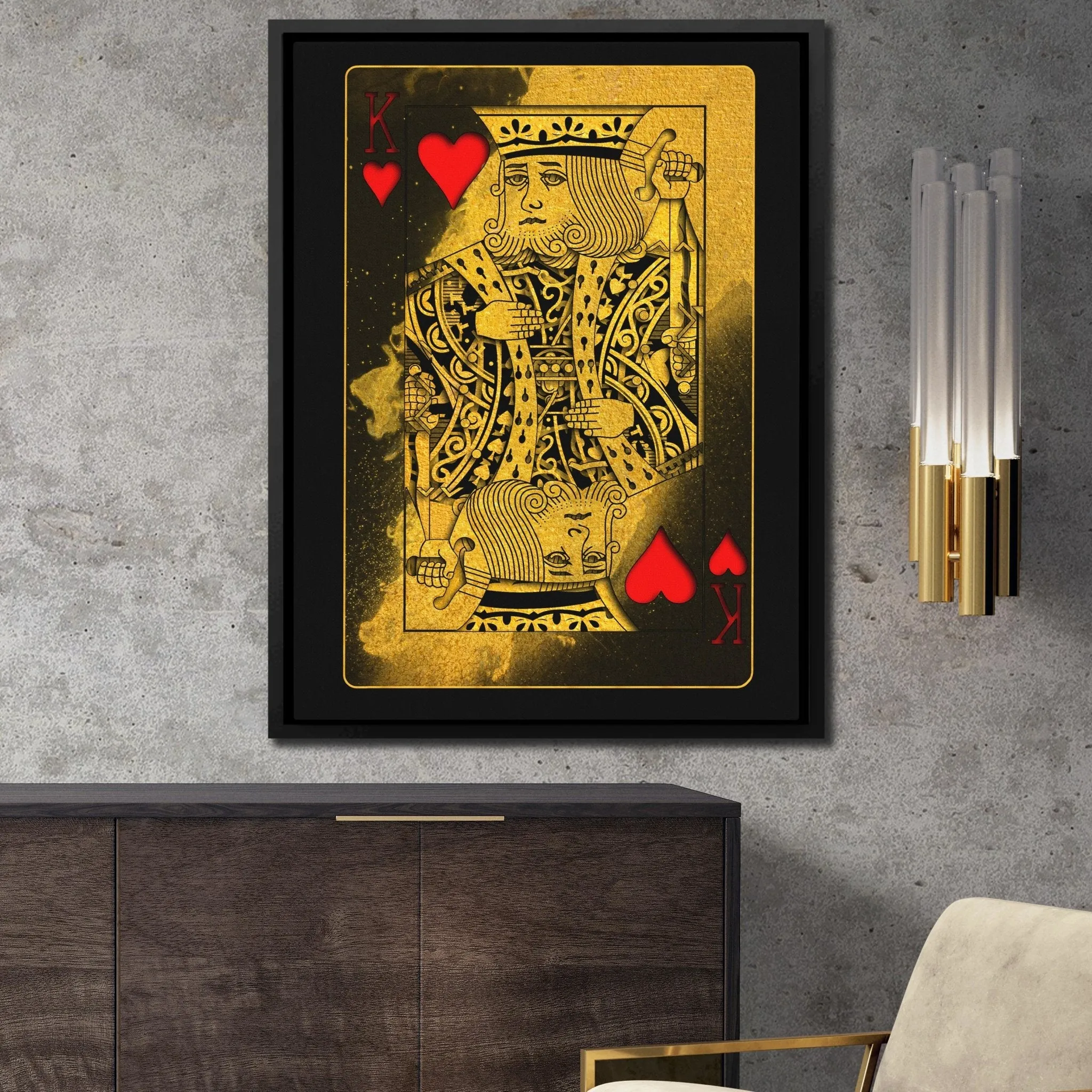 Gold King of Hearts