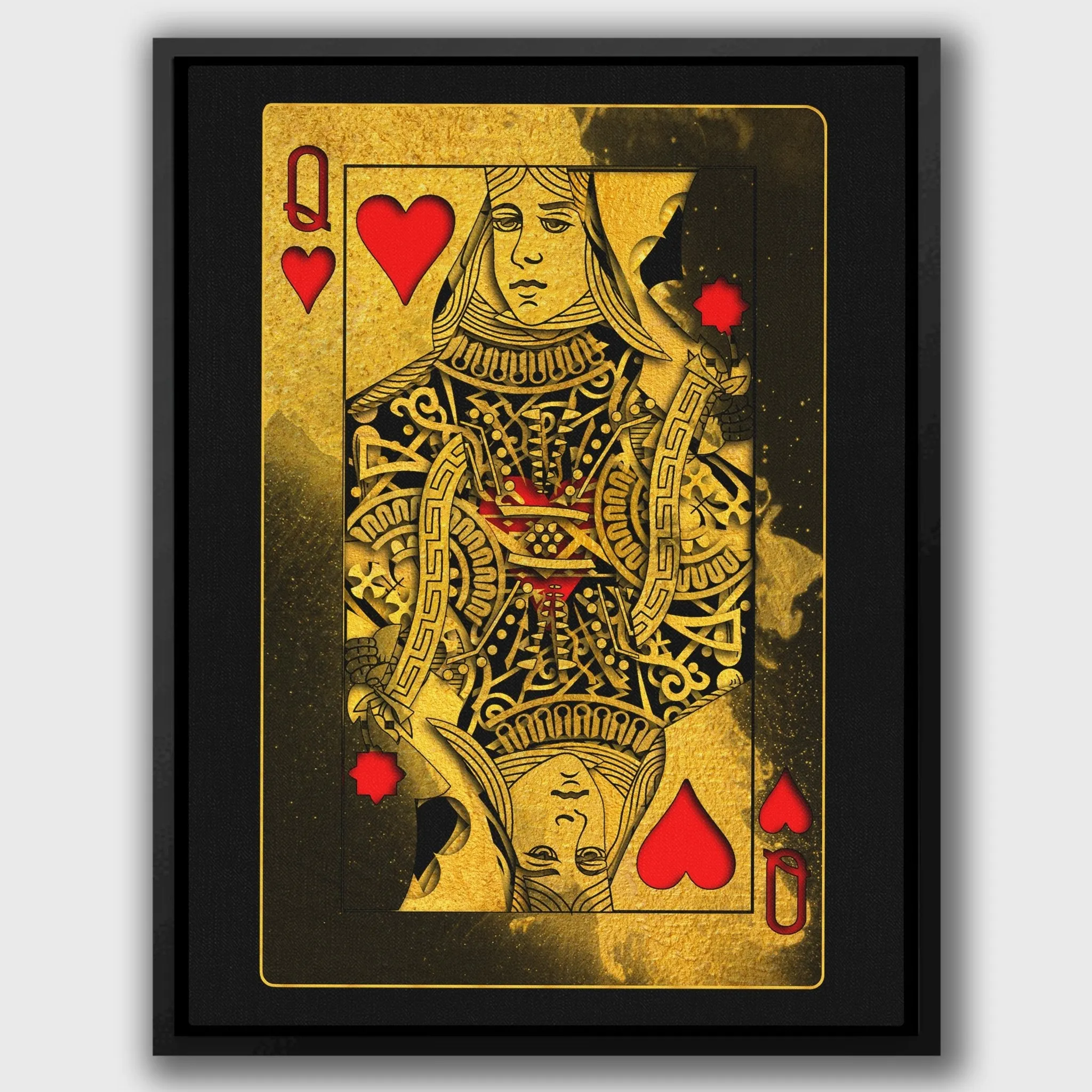 Gold Queen of Hearts