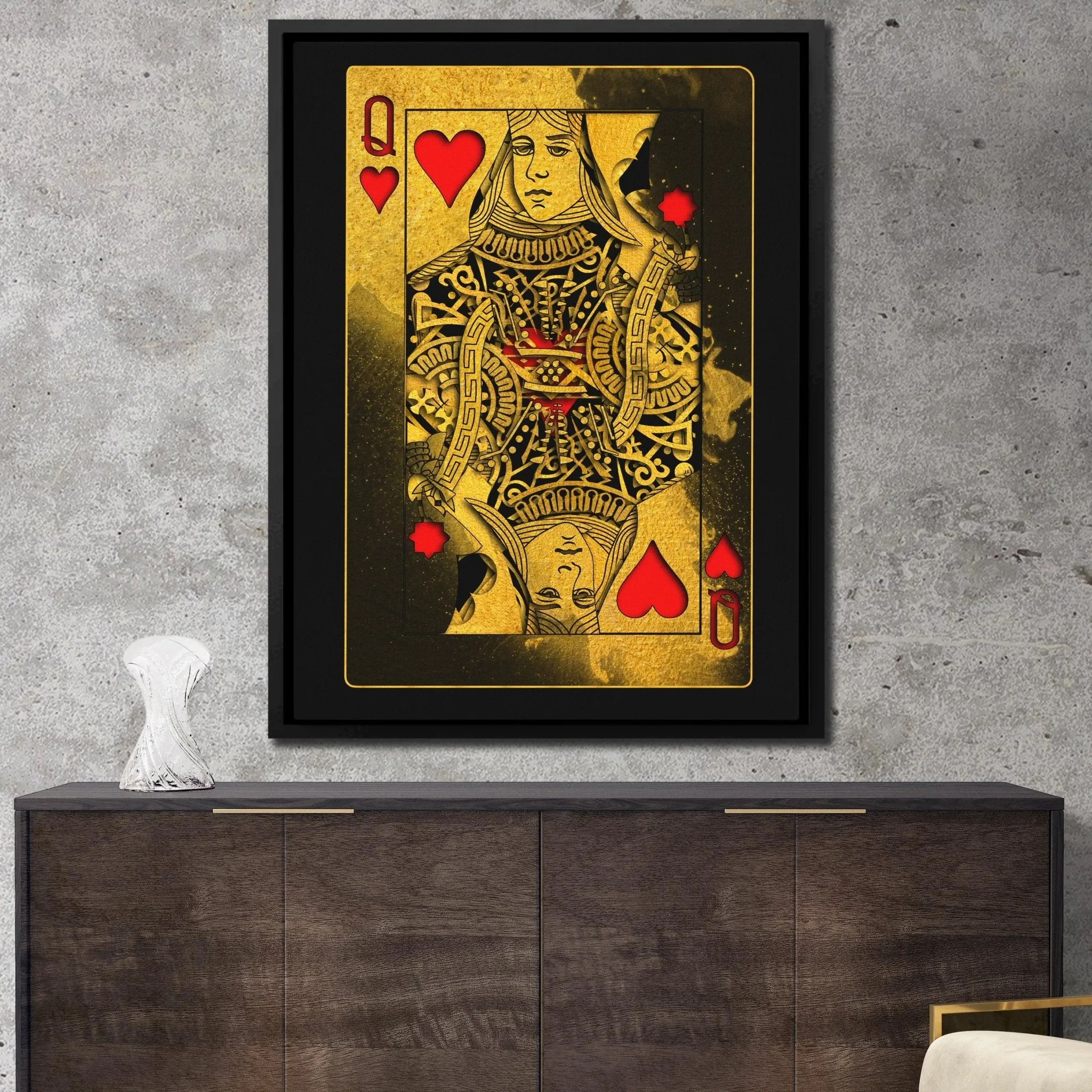 Gold Queen of Hearts