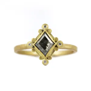 Grey Diamond Kite Ring - Ananda Khalsa