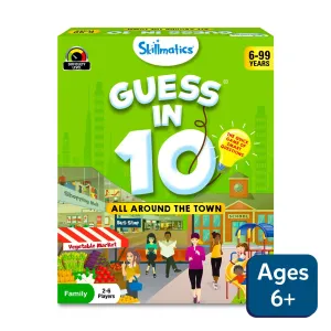 Guess in 10: All Around The Town | Trivia card game (ages 6 )