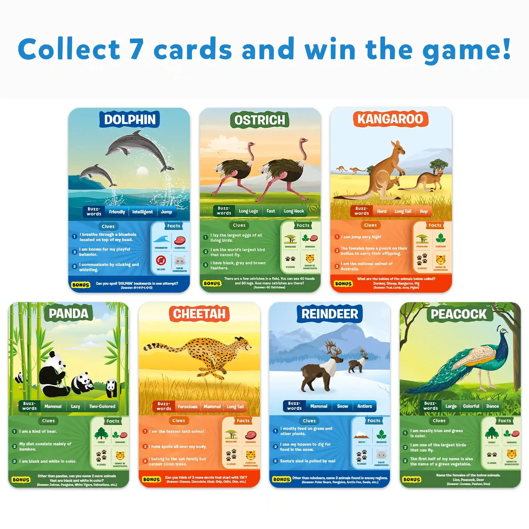 Guess in 10: Animal Kingdom | Trivia card game (ages 6 )