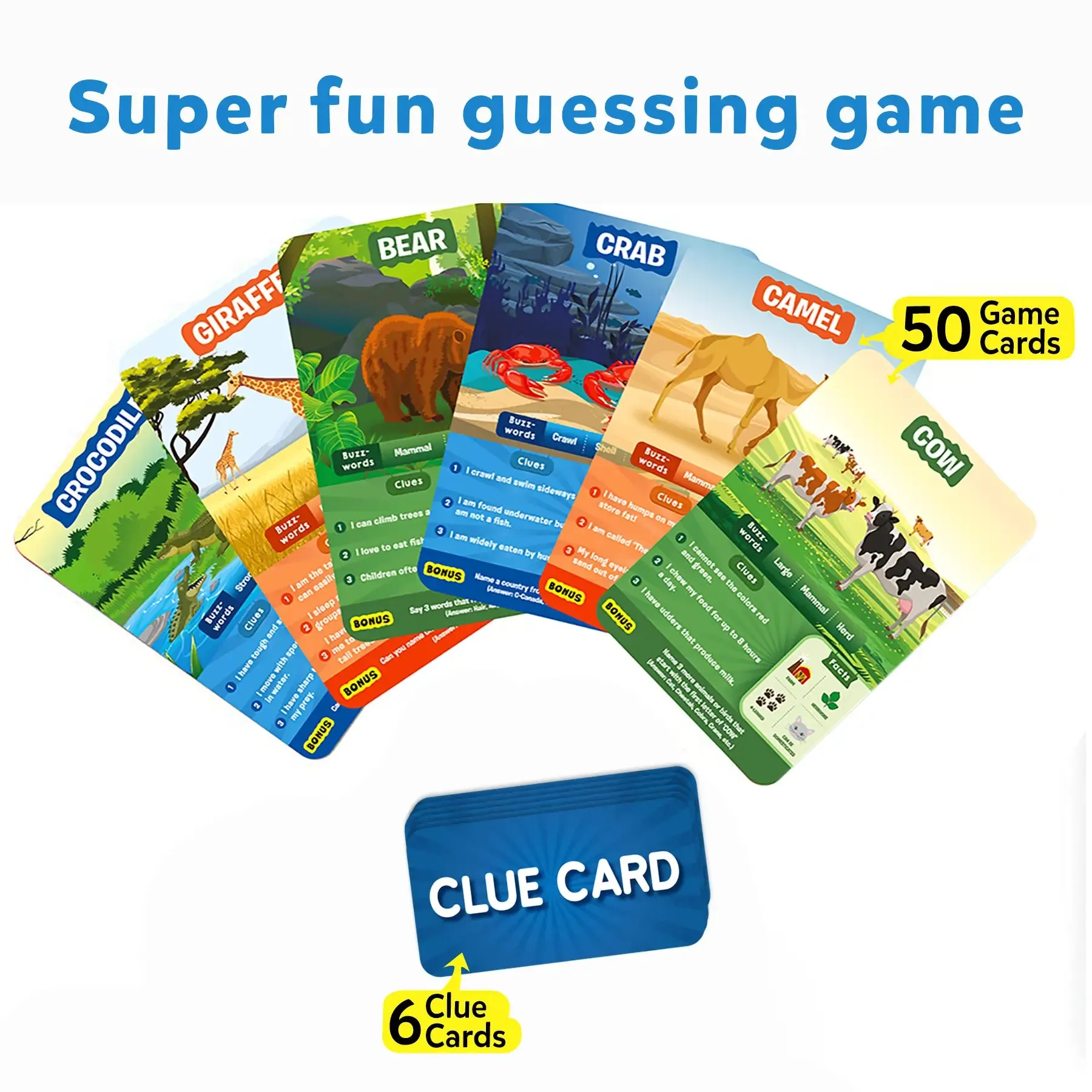 Guess in 10: Animal Kingdom | Trivia card game (ages 6 )