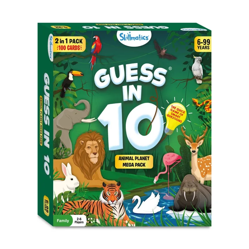 Guess in 10: Animal Planet Mega Pack | Trivia card game (ages 6 )