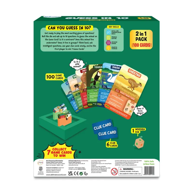 Guess in 10: Animal Planet Mega Pack | Trivia card game (ages 6 )