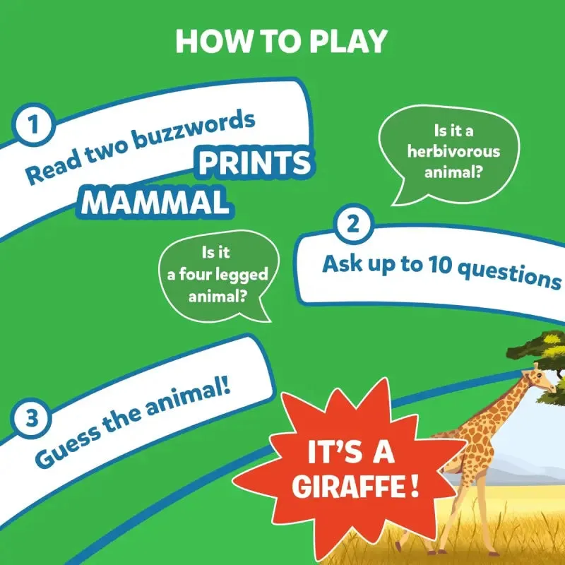 Guess in 10: Animal Planet | Trivia card game (ages 6 )