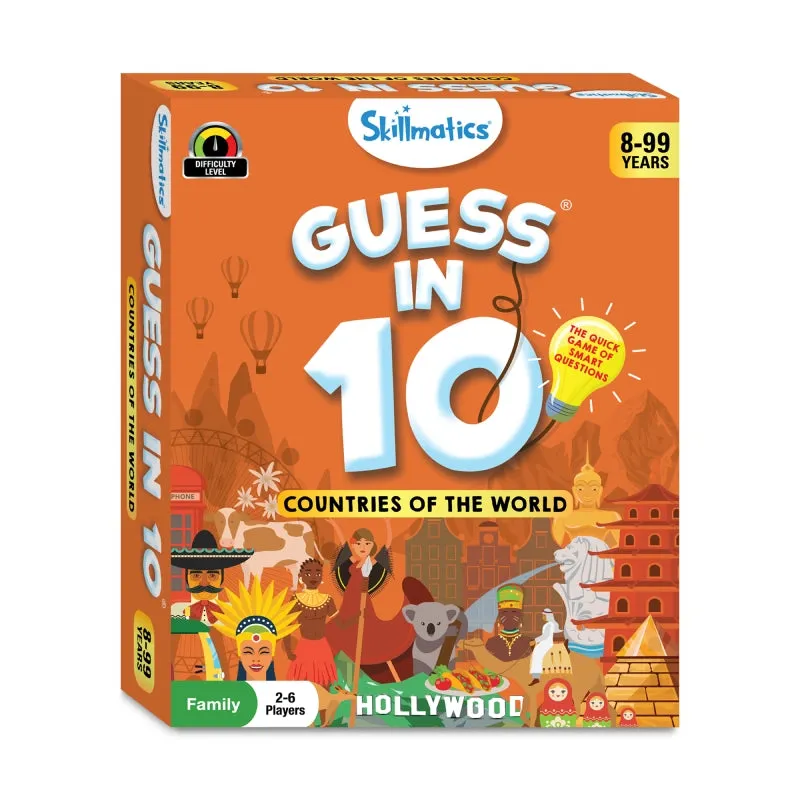 Guess in 10: Countries Of The World | Trivia card game (ages 8 )