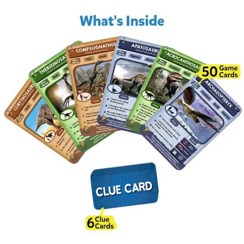 Guess in 10: Deadly Dinosaurs | Trivia card game (ages 8 )