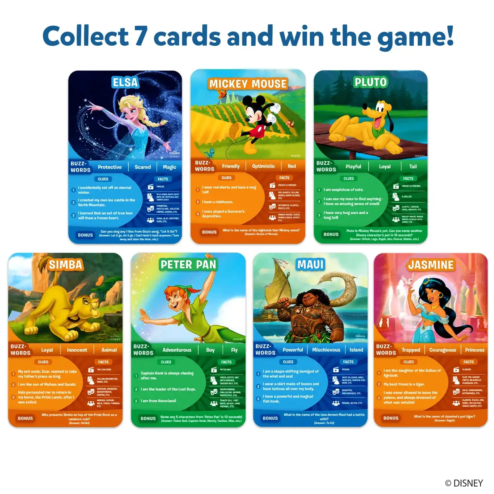 Guess in 10: Disney | Trivia card game (ages 6 )