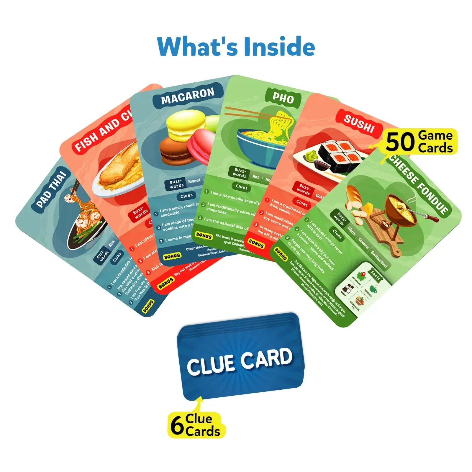 Guess in 10: Foods Around The World | Trivia card game (ages 8 )