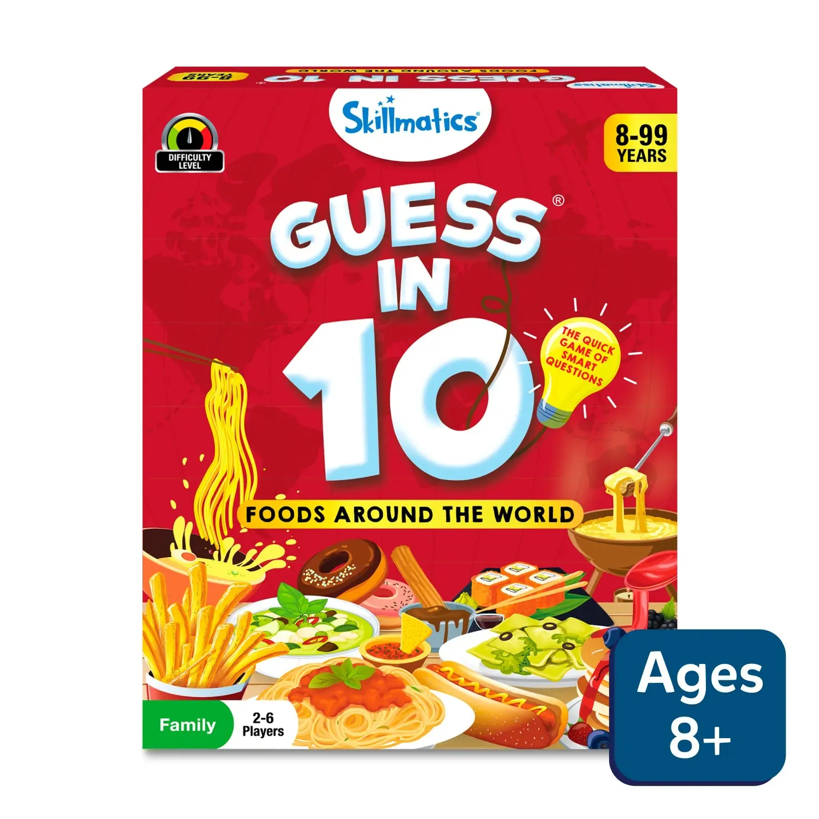 Guess in 10: Foods Around The World | Trivia card game (ages 8 )