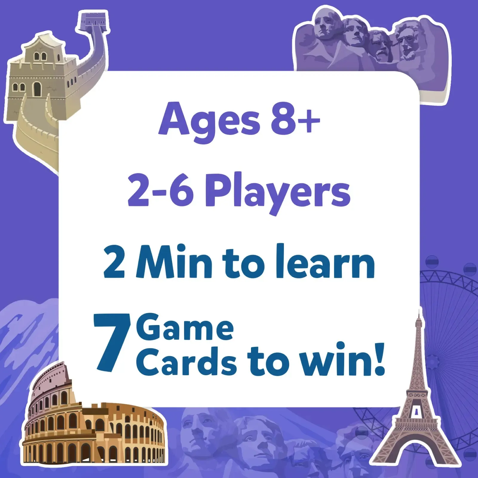 Guess in 10: Legendary Landmarks | Trivia card game (ages 8 )