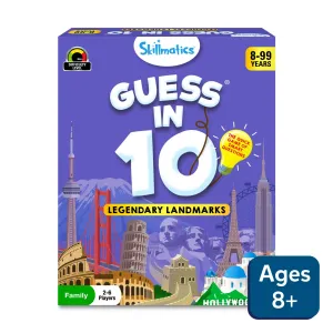 Guess in 10: Legendary Landmarks | Trivia card game (ages 8 )