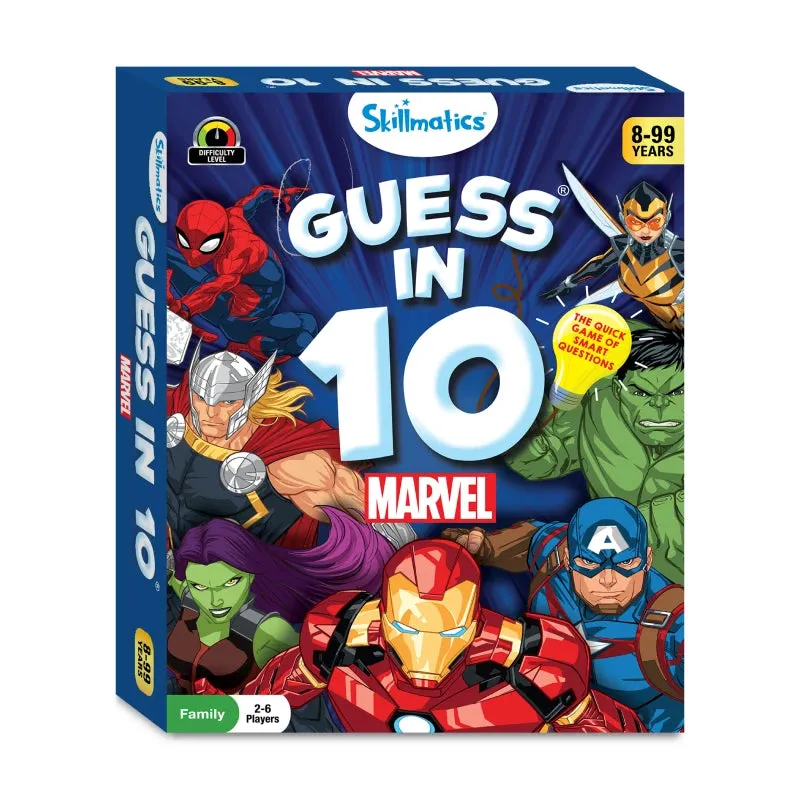 Guess in 10: Marvel | Trivia card game (ages 8 )