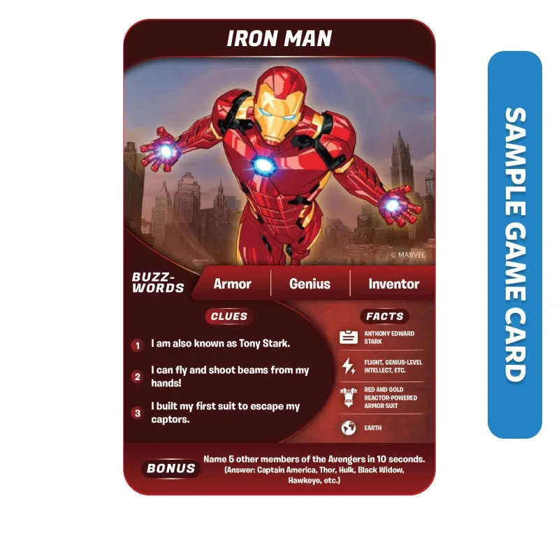 Guess in 10: Marvel | Trivia card game (ages 8 )