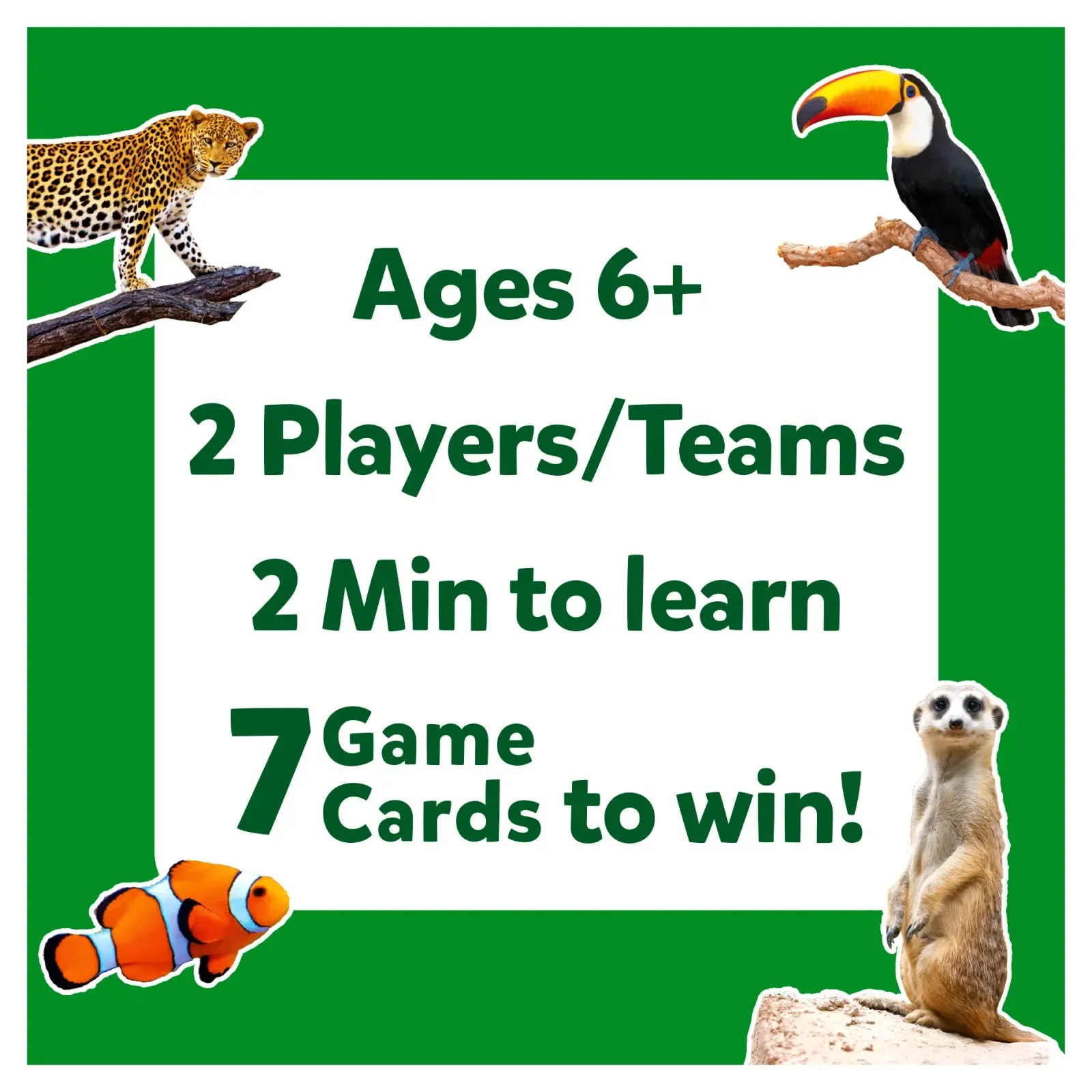 Guess in 10: Picture Clues Animal Planet | Trivia card game (ages 6 )