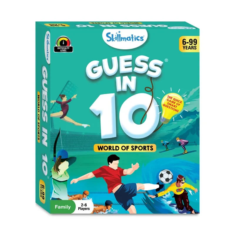 Guess in 10: World Of Sports | Trivia card game (ages 6 )