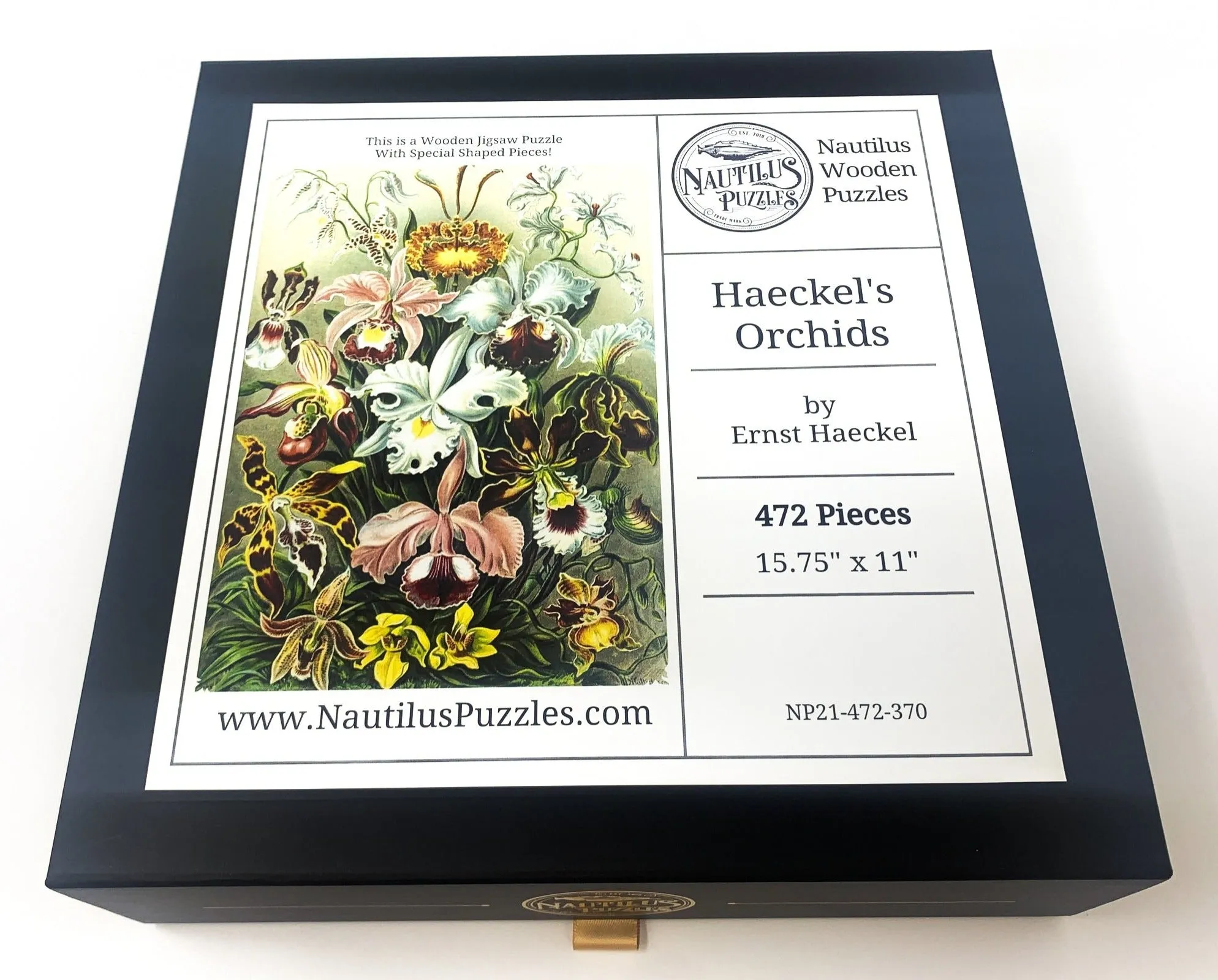 Haeckel's Orchids - 472 Piece Wooden Jigsaw Puzzle