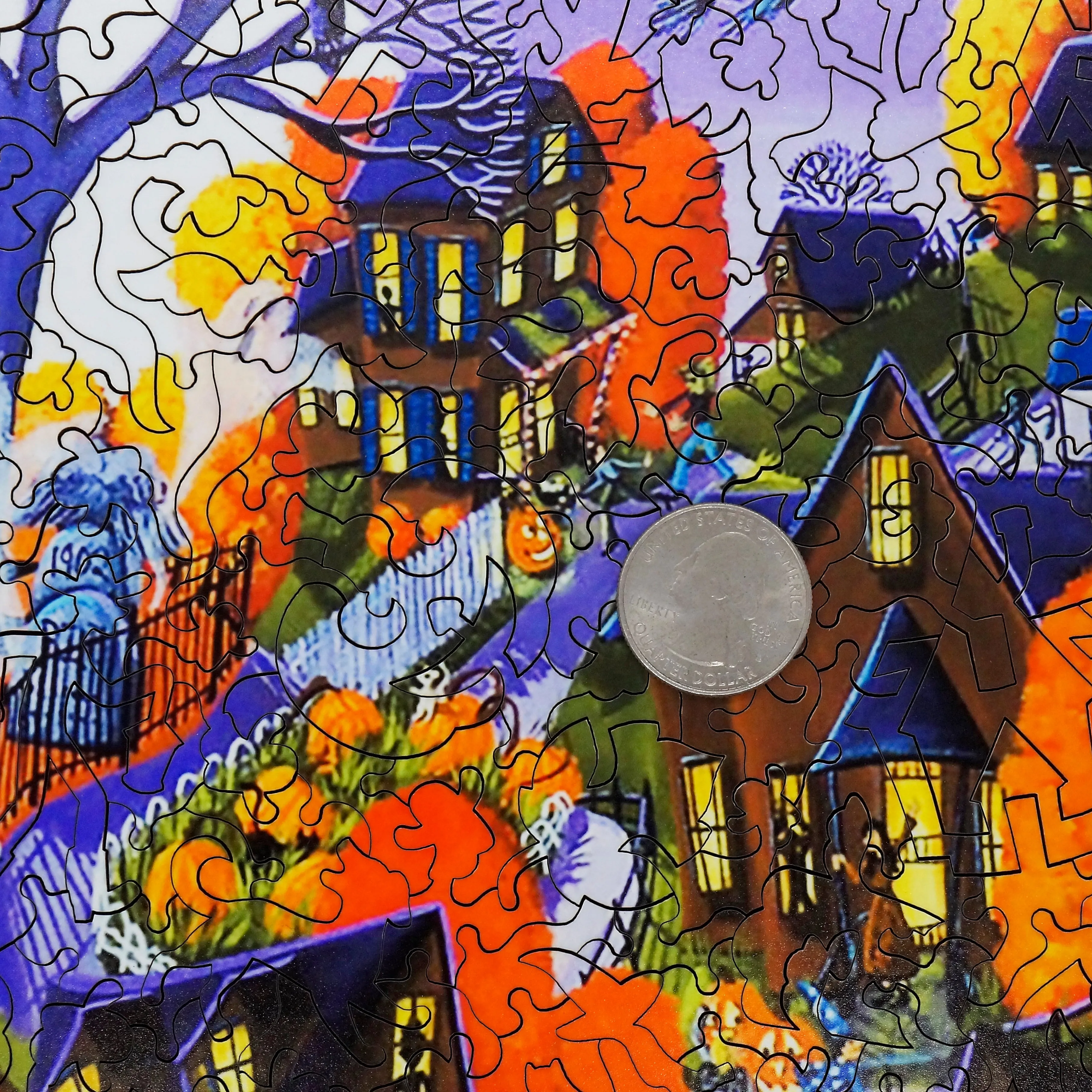 Halloween Spooktacular - 479 Piece Halloween Wooden Jigsaw Puzzle