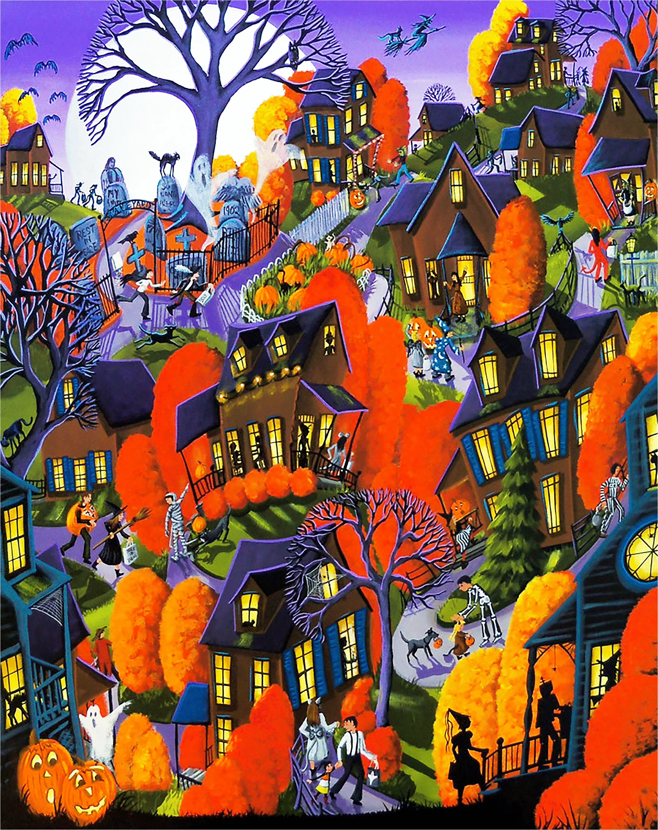 Halloween Spooktacular - 479 Piece Halloween Wooden Jigsaw Puzzle