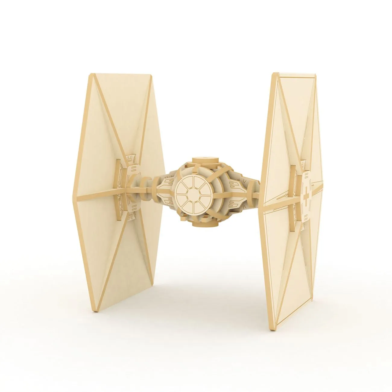 Incredibuilds 3D Wooden Model Star Wars Tie Fighter