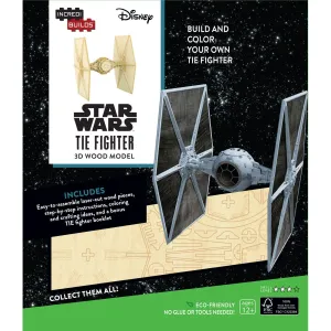 Incredibuilds 3D Wooden Model Star Wars Tie Fighter