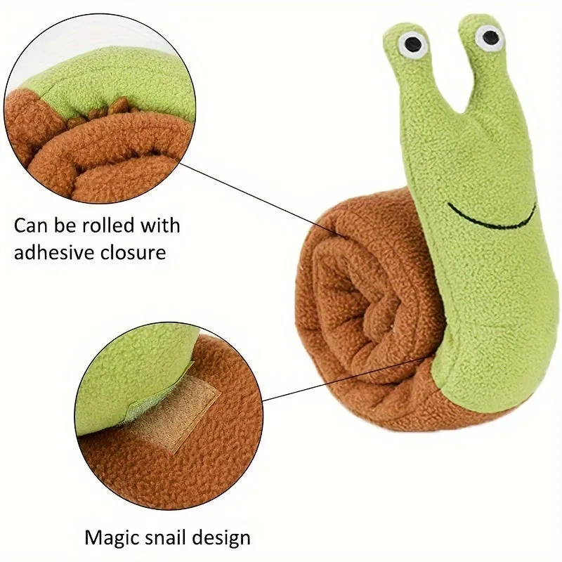 Interactive Snail Slow Feeder Engaging Treat Dispensing Dog Toy