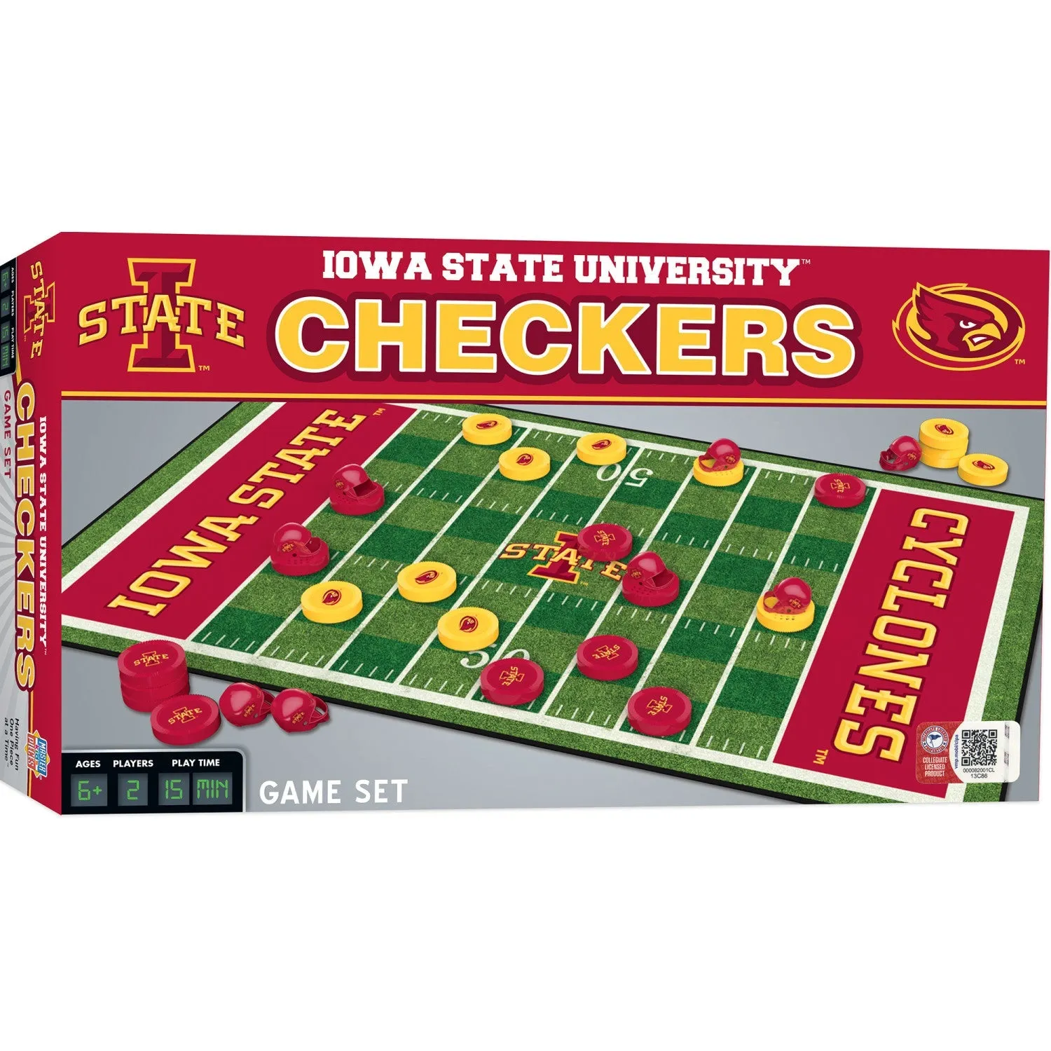 Iowa State Cyclones Checkers Board Game