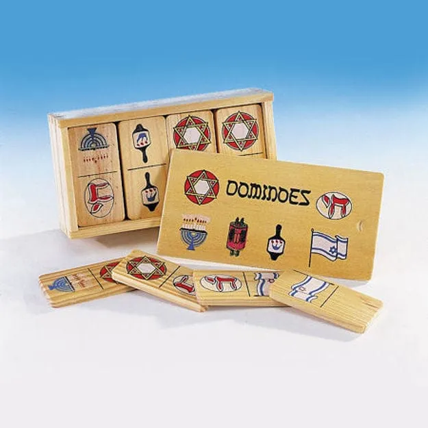 Judiac Wood Dominoes Children Game