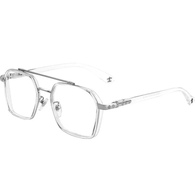 KatKani Men's Full Rim Double Bridge Alloy Frame Eyeglasses K0039