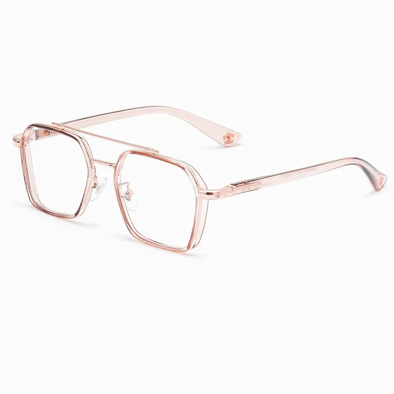 KatKani Men's Full Rim Double Bridge Alloy Frame Eyeglasses K0039