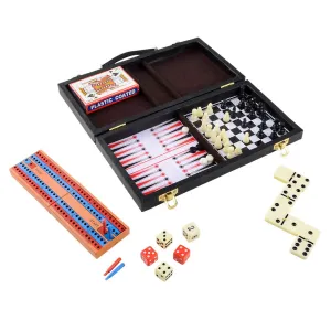 Kicko Board Game Set - 6 Games in 1 Set - for Party Favors, Family Reunions, Group