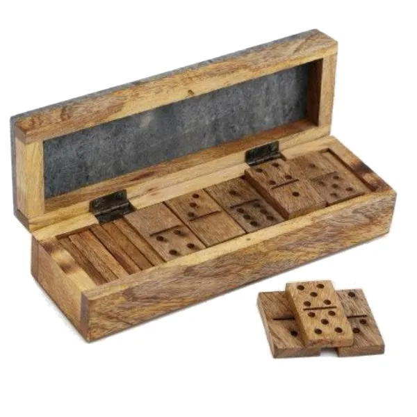 Marble Top Dominoes Set