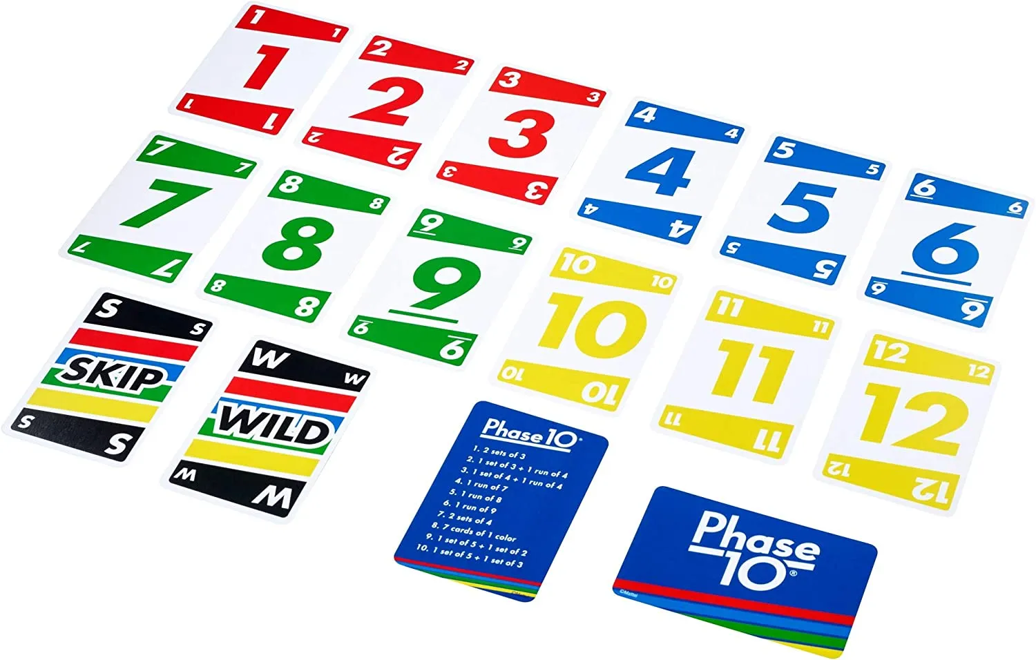 Mattel Uno Phase 10 Card Game