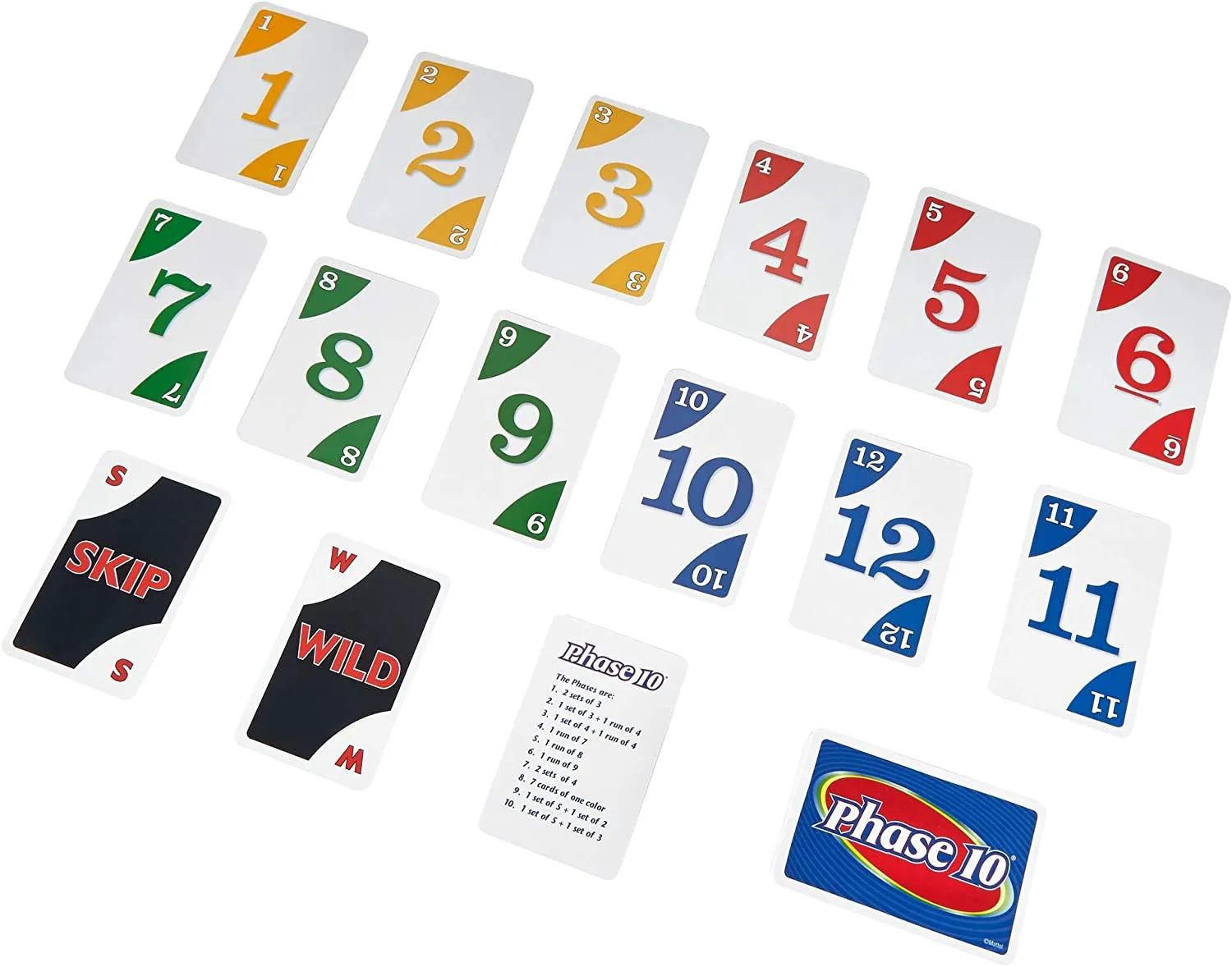 Mattel Uno Phase 10 Card Game