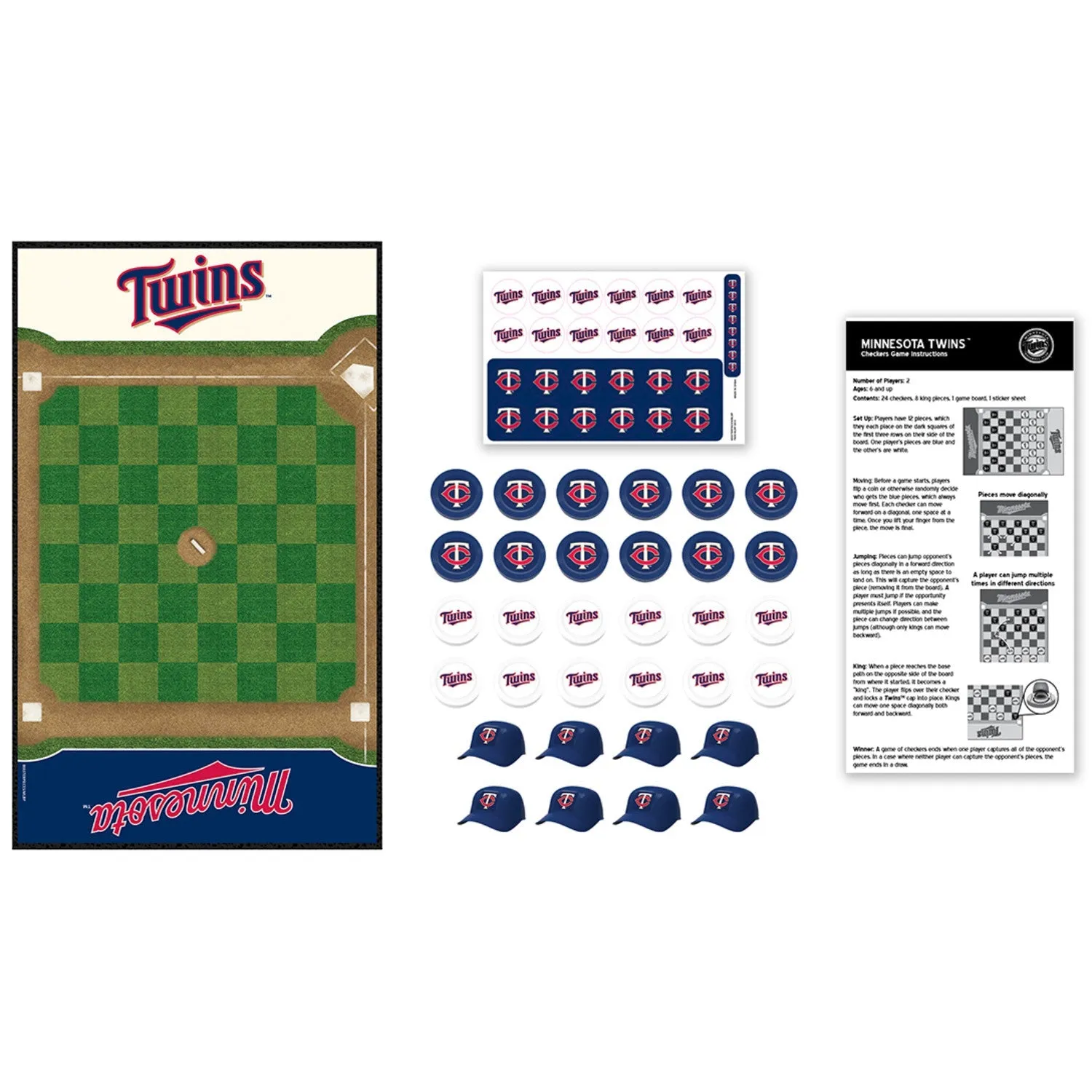 Minnesota Twins Checkers Board Game