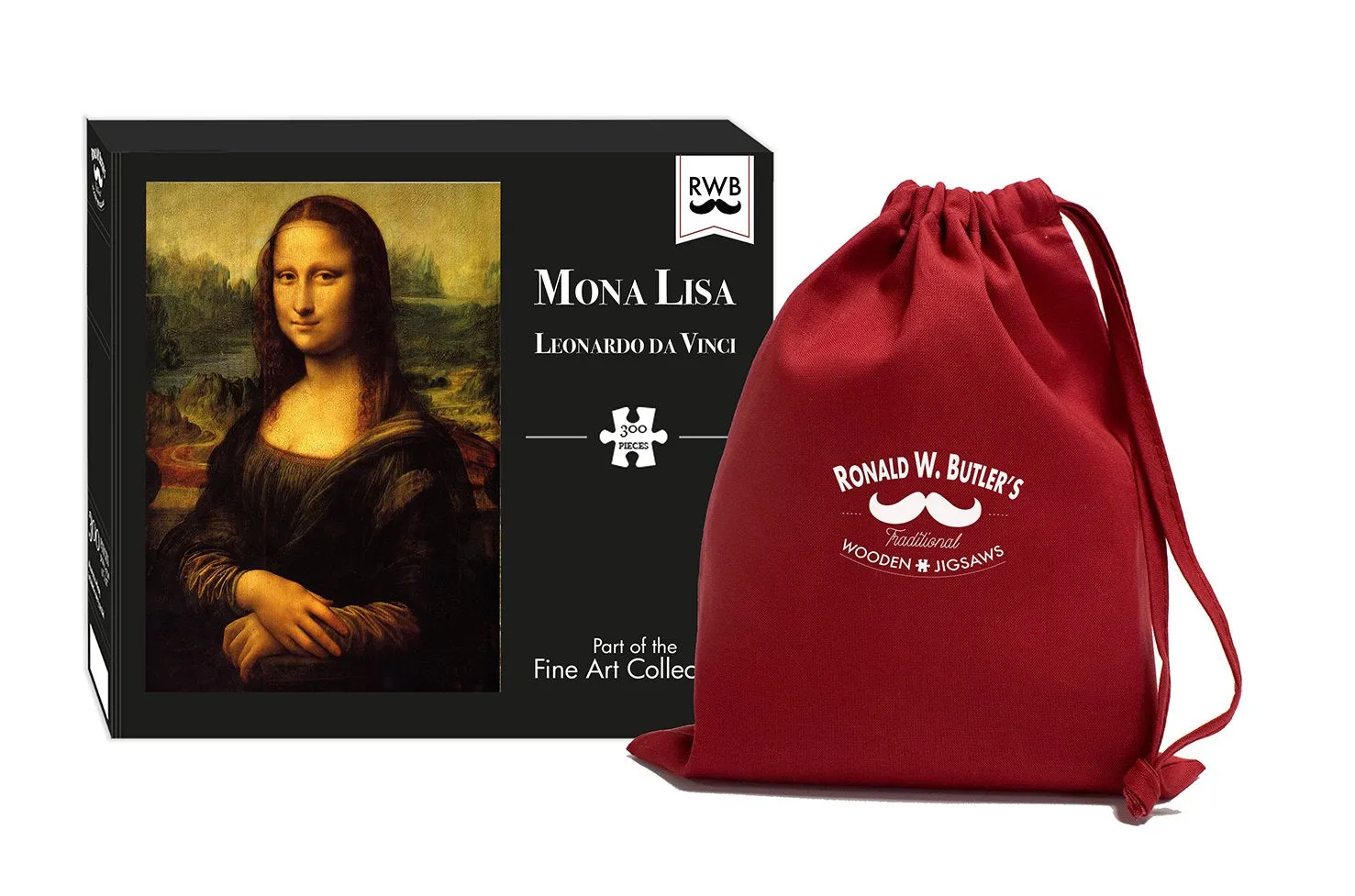 Mona Lisa by Leonardo da Vinci 300 Piece Wooden Jigsaw Puzzle