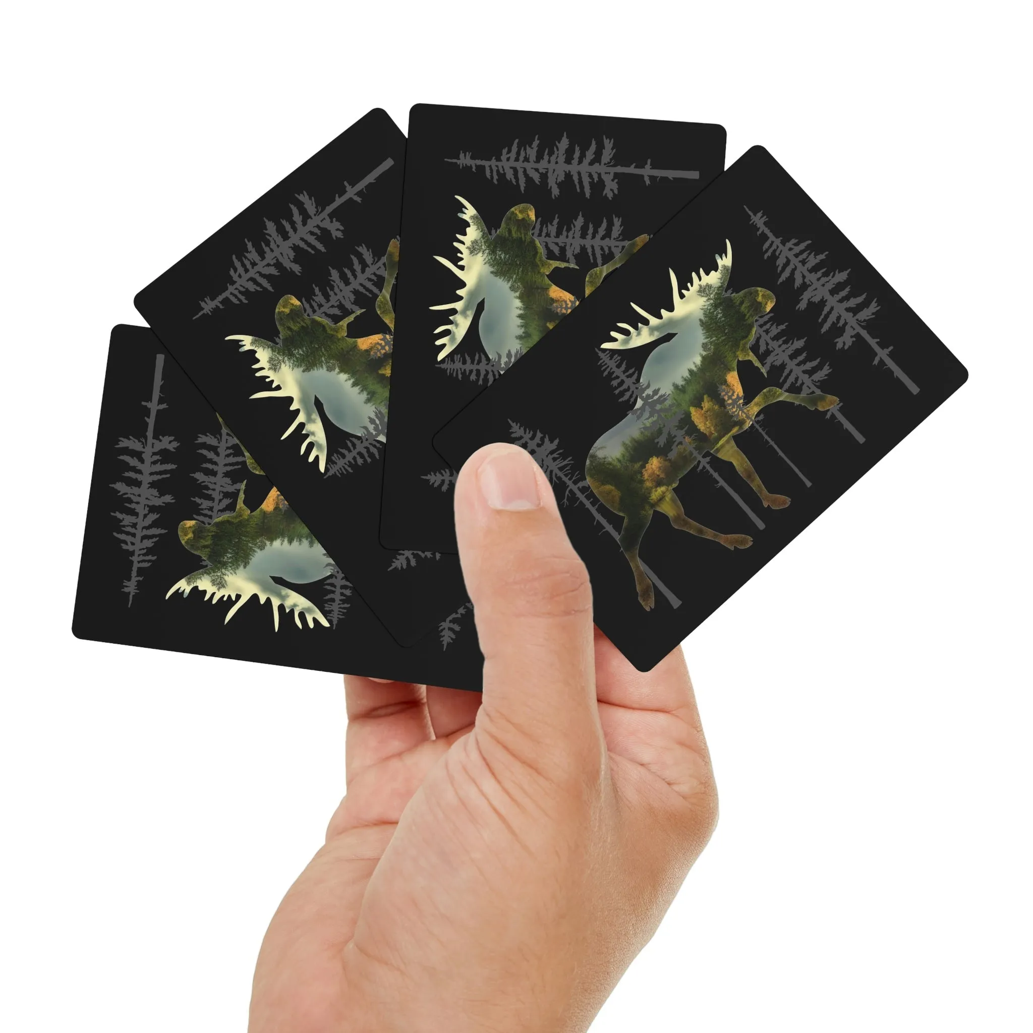 Moose in the Woods Poker Playing Cards