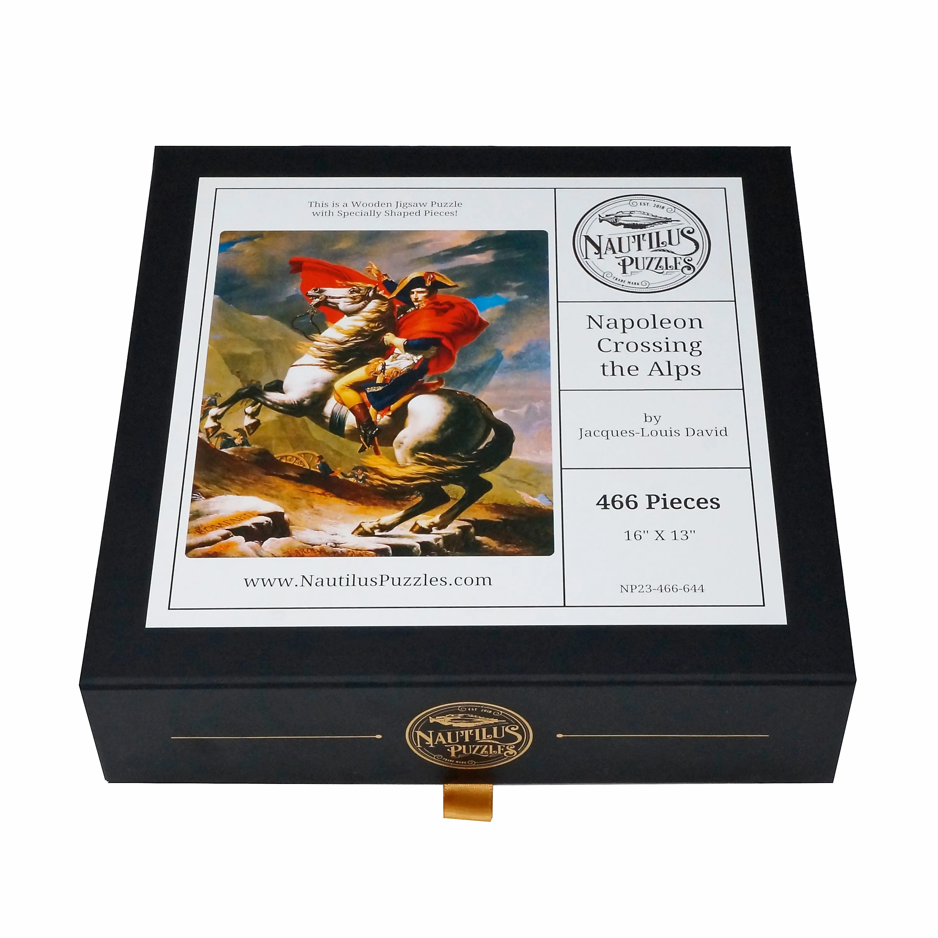 Napoleon Crossing the Alps (466 Piece Wooden Jigsaw Puzzle)