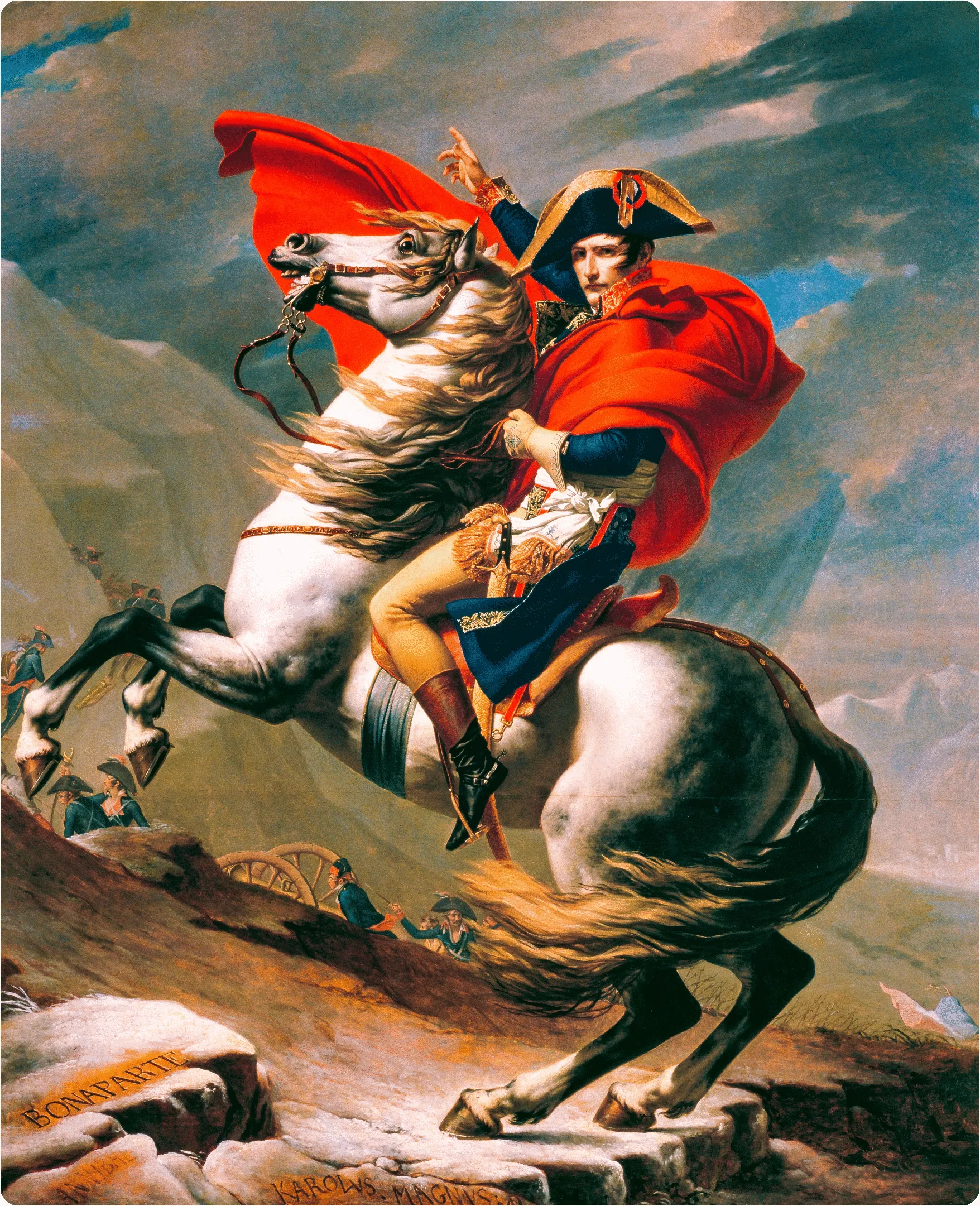 Napoleon Crossing the Alps (466 Piece Wooden Jigsaw Puzzle)