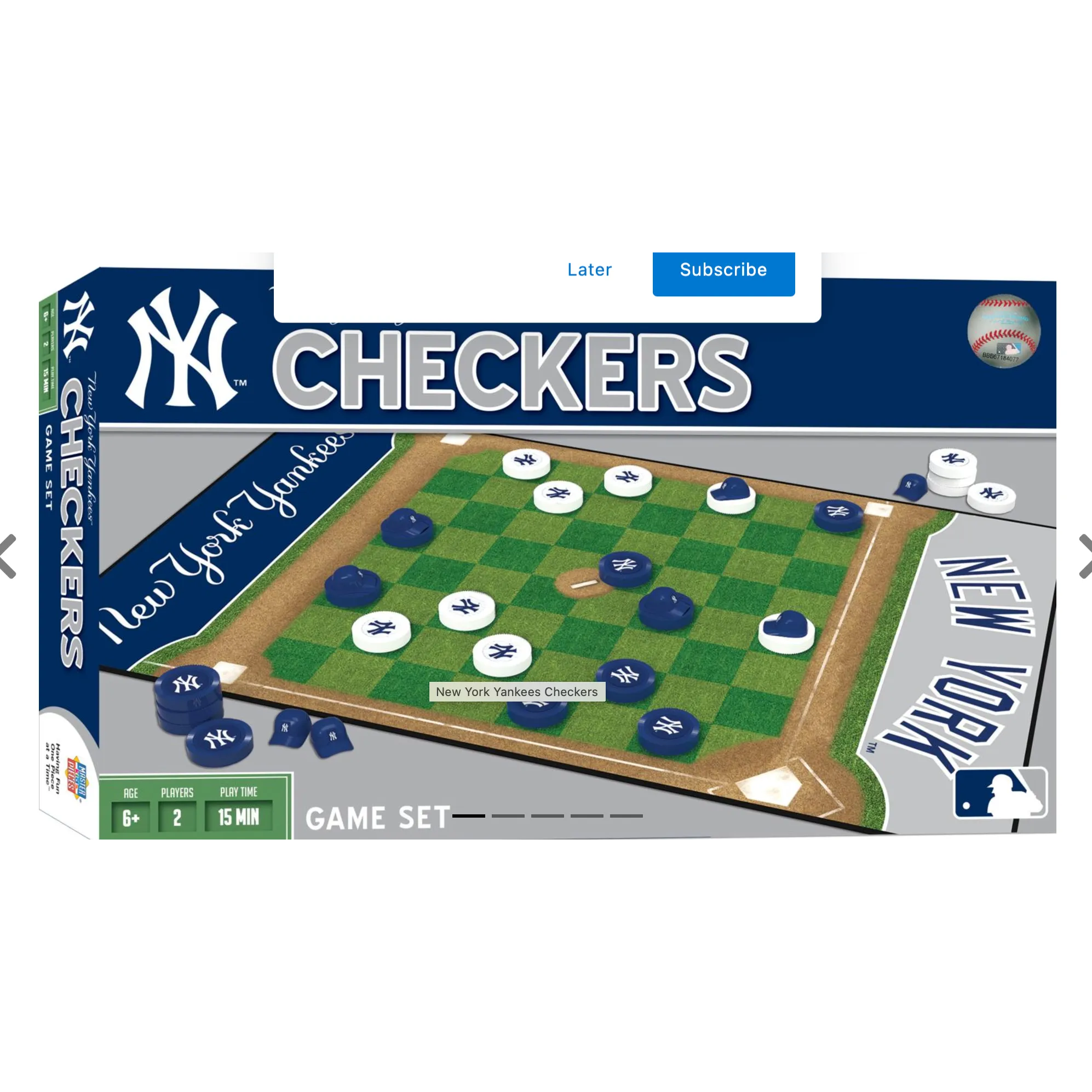 New York Yankees Checkers