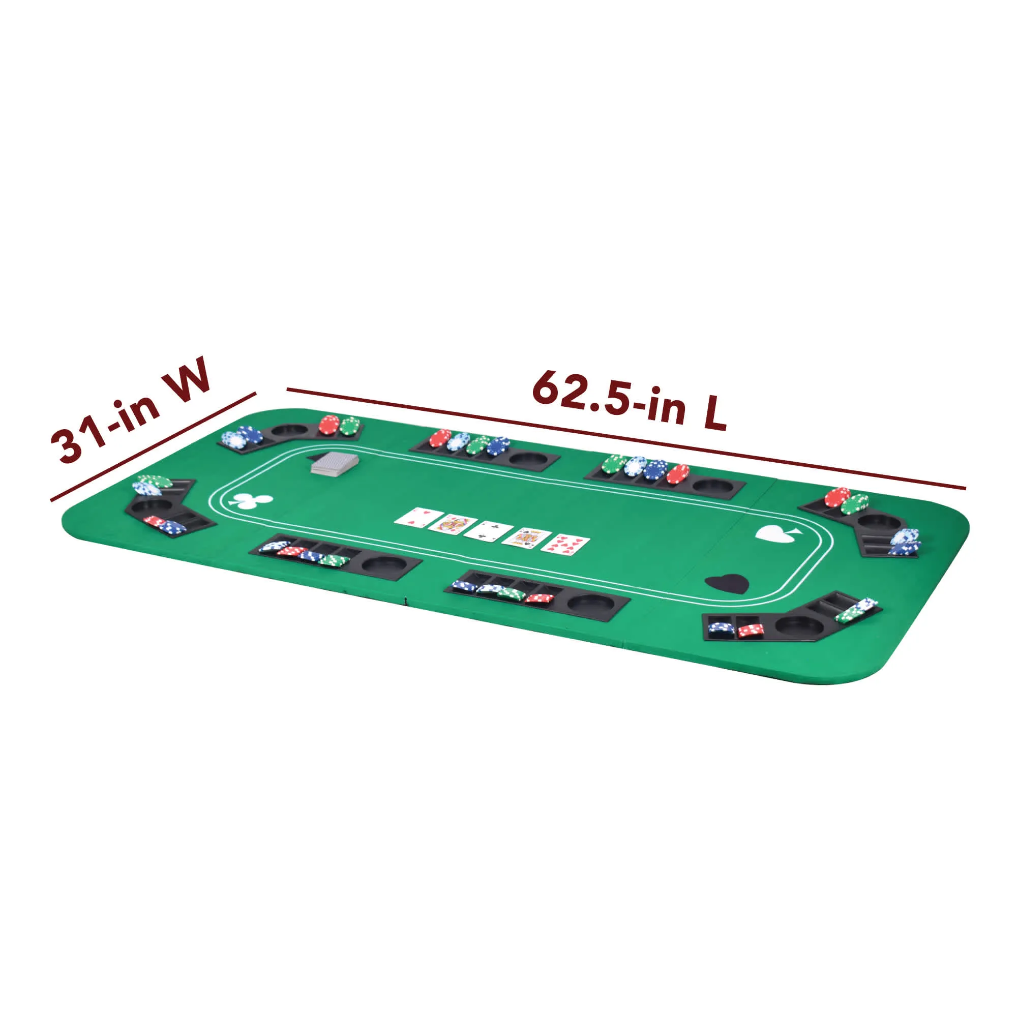 No Limit 62-in Casino 3-in-1 Multi-Game Foldable Table Top Set