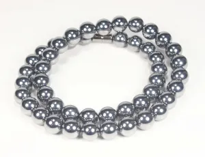 Noble Elite Shungite Necklace (10mm Medium Beads)