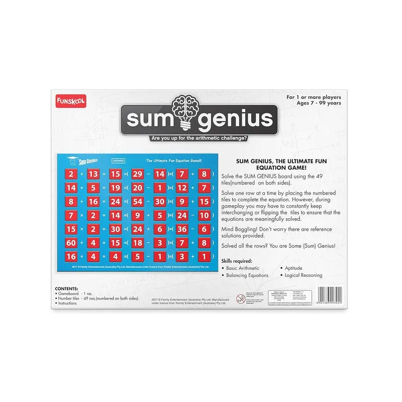 Original Funskool Sum Genius Educational Game