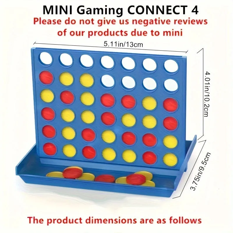 Portable Foldable Connect 4 Game - The Perfect Holiday Gift for Family Fun!