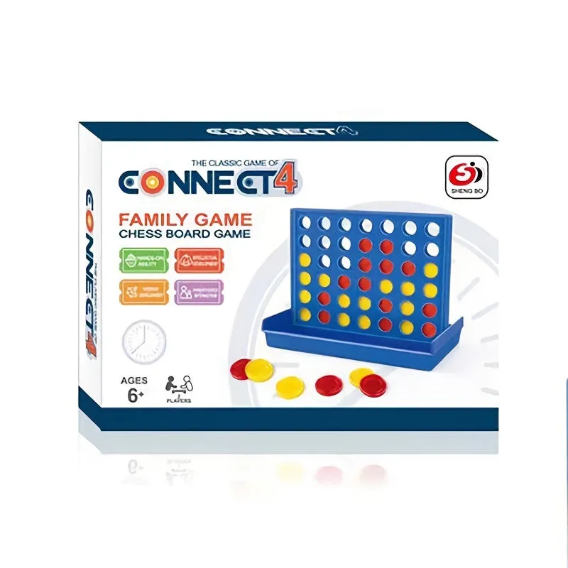 Portable Foldable Connect 4 Game - The Perfect Holiday Gift for Family Fun!