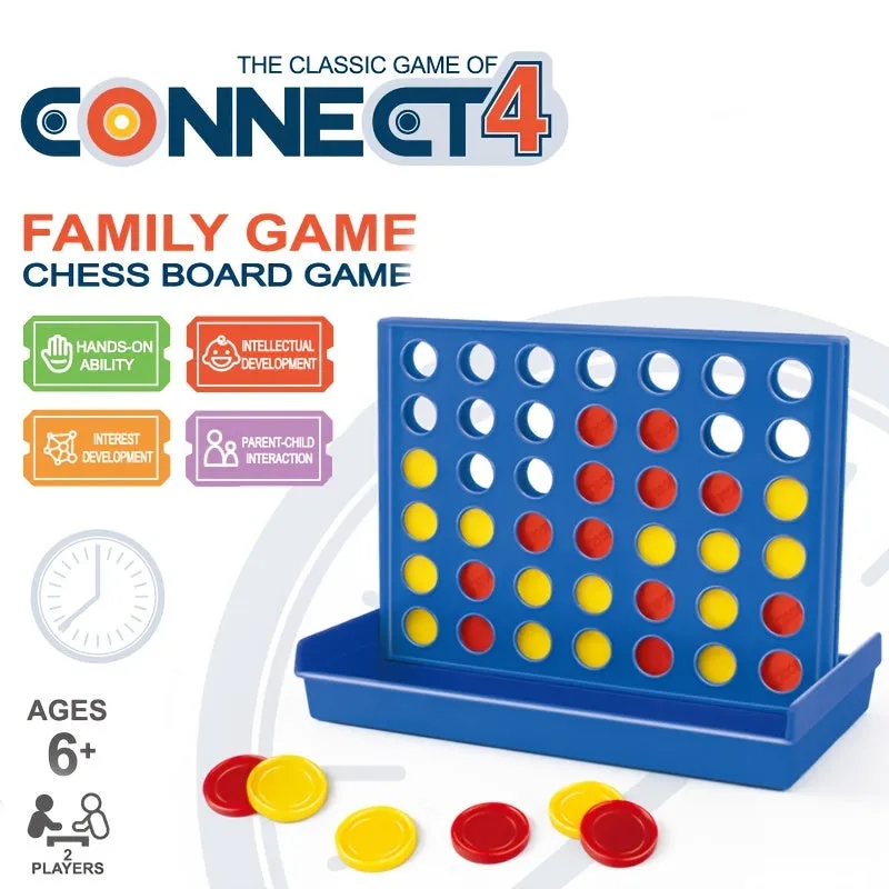 Portable Foldable Connect 4 Game - The Perfect Holiday Gift for Family Fun!